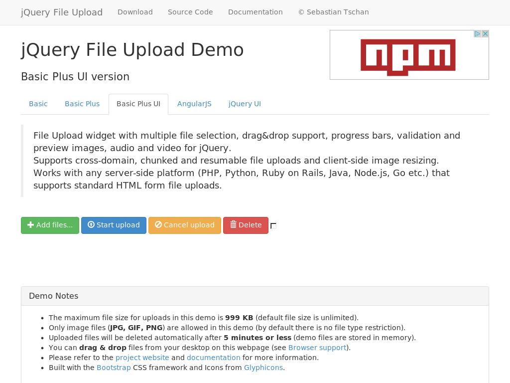jQuery File Upload - Улучшение