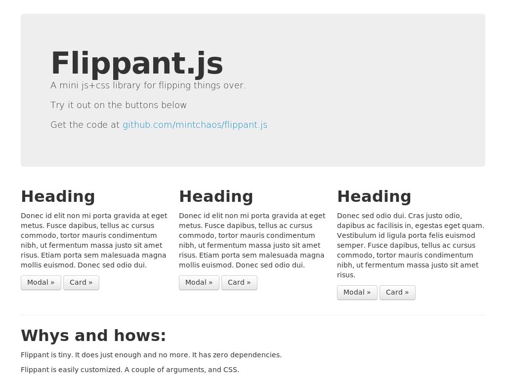 Flippant.js - Улучшение