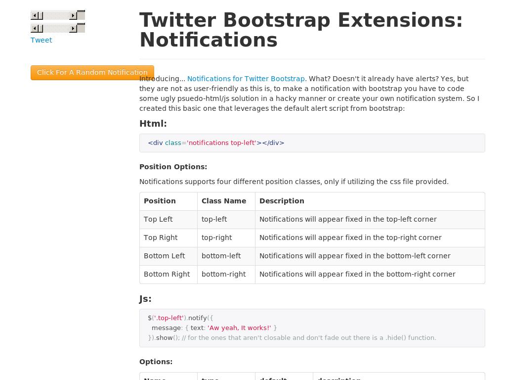 Плагин использования уведомлений для сайта с Bootstrap 3, добавляет информативности нужным элементам.