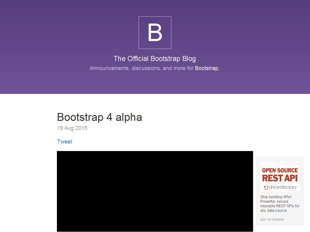 Bootstrap v4.0.0 Alpha - Улучшение