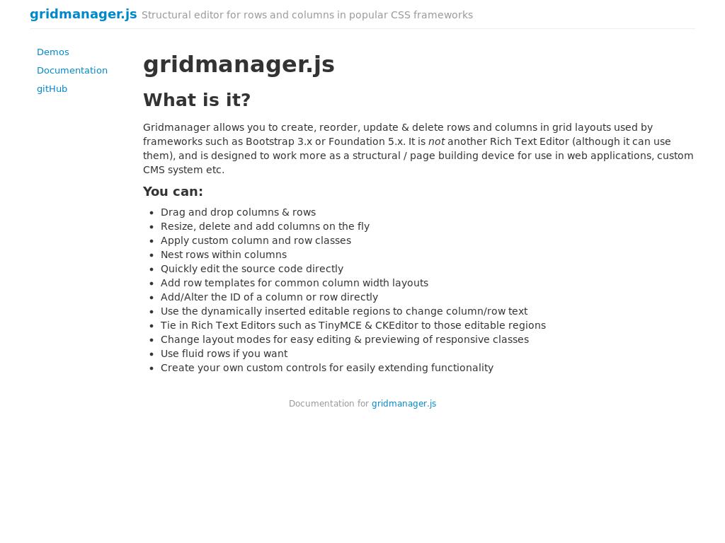 jQuery GridManager - Улучшение