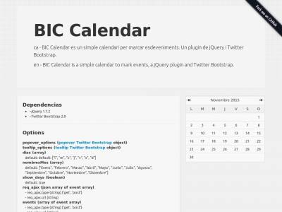 BIC Calendar