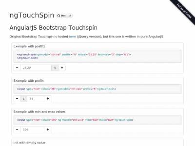 AngularJS Bootstrap Touchspin