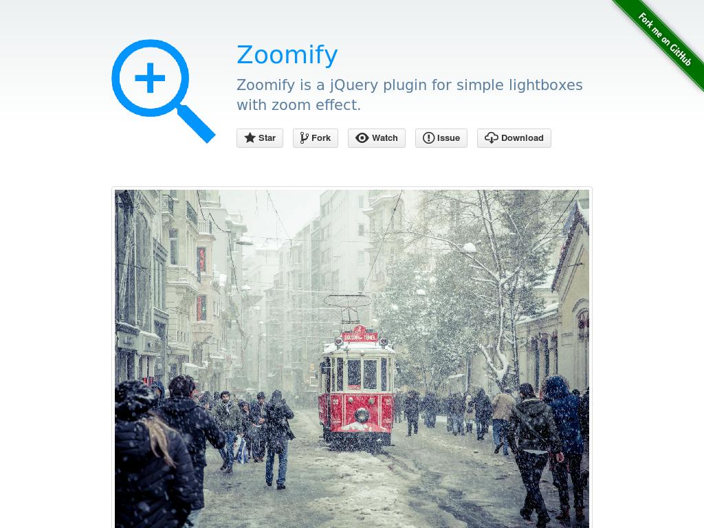 Zoom увеличение изображений, адаптивный плагин jQuery который можно использовать для вёрстки Bootstrap.