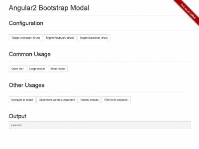 Angular2 Bootstrap 3 Modal