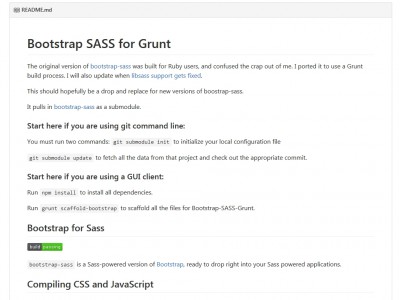 Bootstrap SASS for Grunt