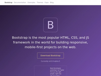 Bootstrap 4 Alpha 5