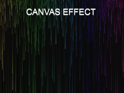 Canvas эффект цветного дождя
