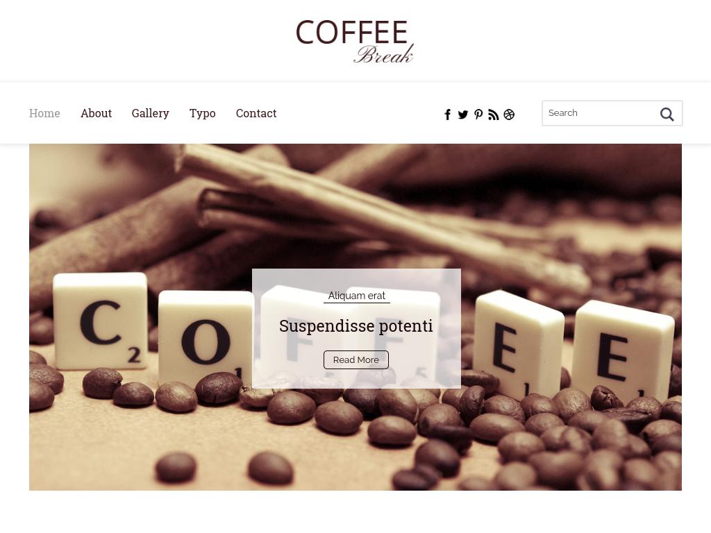 Шаблон кофейного сайта состоящий из 6 адаптивных HTML страниц Bootstrap 3 и плагинах: Chocolat, Easing, Flexisel, jQuery, HoverDir.