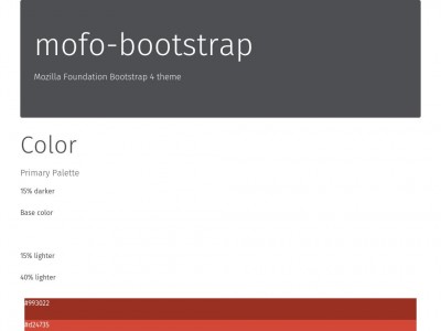 Mofo Bootstrap 4