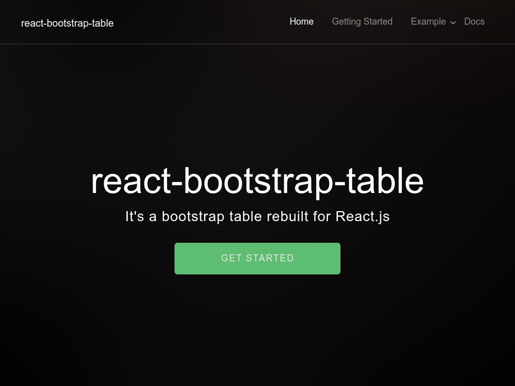 Это настраиваемый, функциональный компонент для React таблиц, большую эффективность и простоту добавляет структура Bootstrap