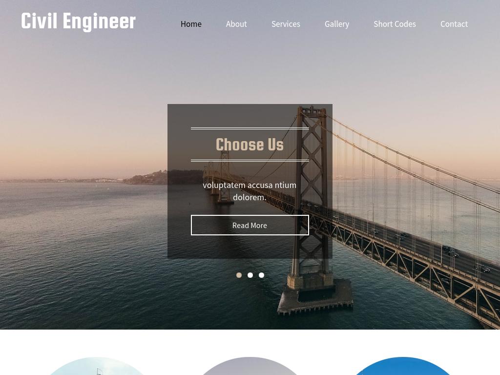 Шаблон для сайта инженерного мостостроения, 7 адаптивных HTML страниц на фреймворке Bootstrap 3, используются плагины: FlexSlider, SwipeBox, Easing.