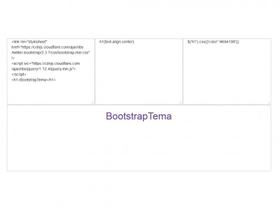 HTML CSS JS Editor Bootstrap