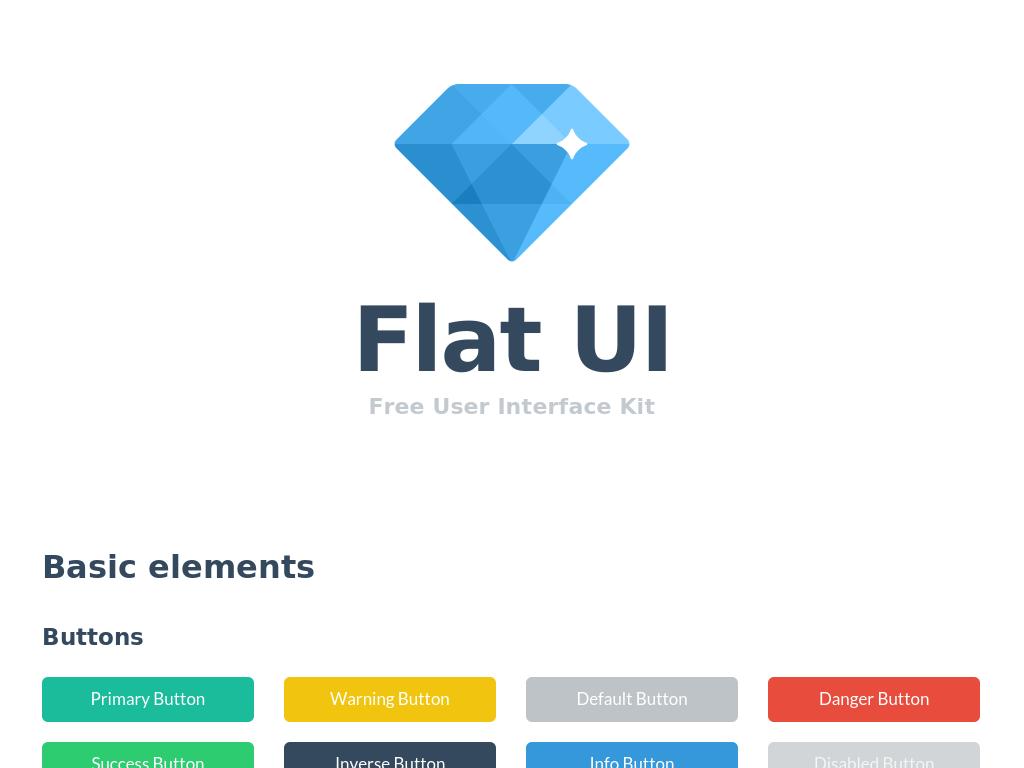Flat UI - Дизайн