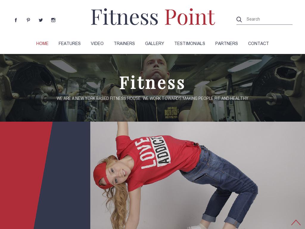 Fitness Point - Лендинг