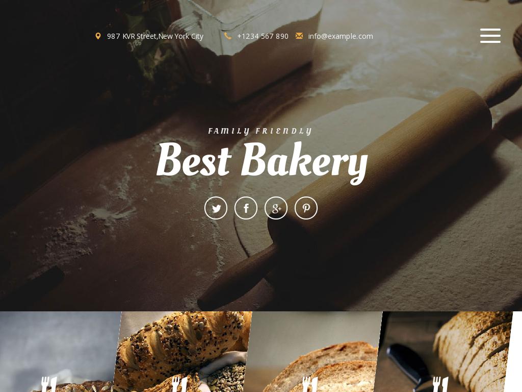 Шаблон для сайта о хлебе и его приготовлении, сделано оригинальное топ меню, анимация элементов и CSS эффекты, сделан на Bootstrap 3.