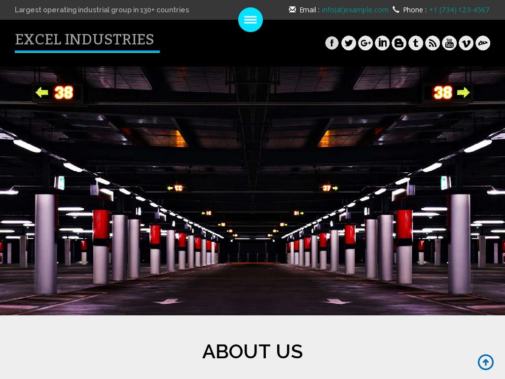 Шаблон для сайта производственной тематики или промышленности, 7 HTML страниц для демонстрации индустриальных возможностей, оригинальное меню, слайдеры и вёрстка Bootstrap 3.