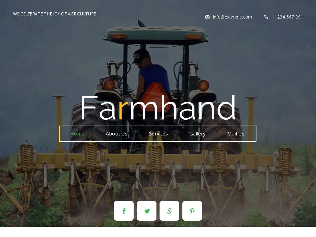 Farmhand - Лендинг