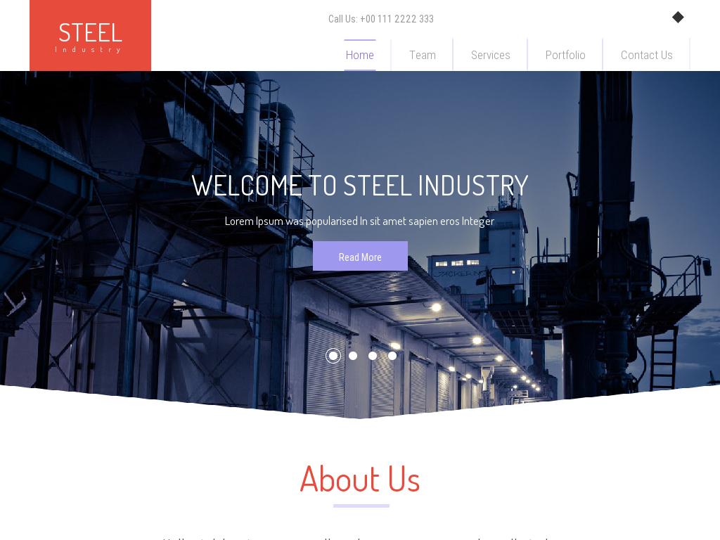 Steel Industry - Лендинг