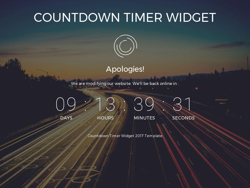 Countdown Timer Widget - Заглушка