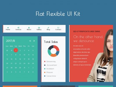 Flat Flexible UI Kit
