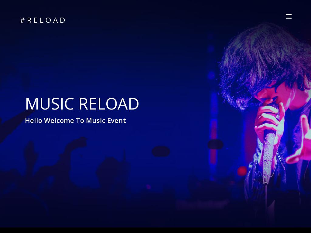Музыкальный одностраничный лендинг, шаблон для сайта с аудиоплеером и адаптивной вёрсткой Bootstrap 3, красно чёрный дизайн, бесплатная версия.