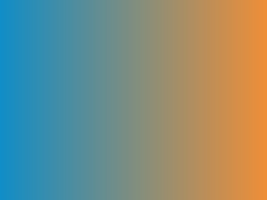 Смесь синего и оранжевого цветов в линейный градиент #108DC7 и #EF8E38, Вы можете выбрать направление градиента и получить готовый CSS код для установки на сайте.