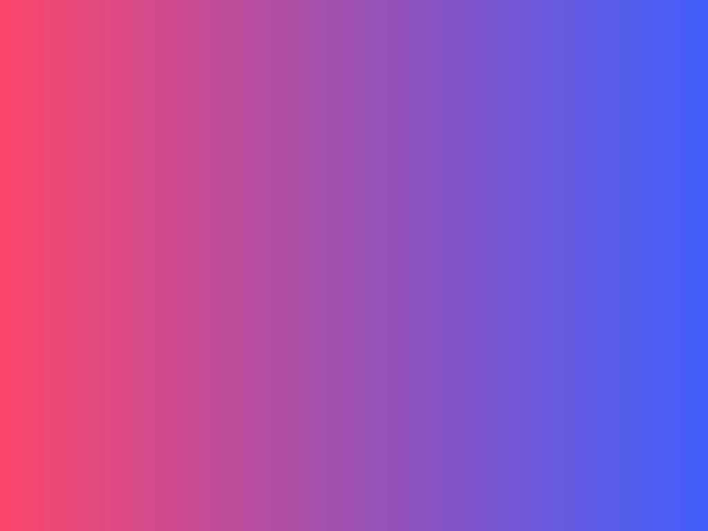 Двухцветный CSS градиент, смешивание синего #3F5EFB и красного #FC466B цветов, выбор направления сливающихся цветов в генераторе с получением готового кода.