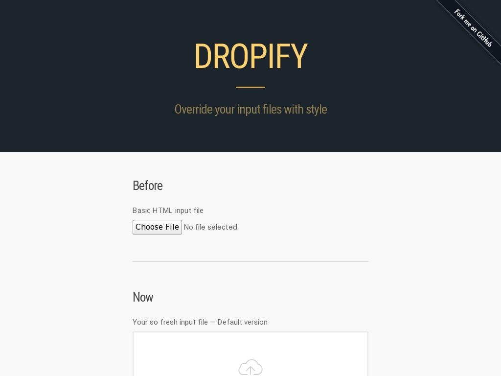 Dropify - Дизайн