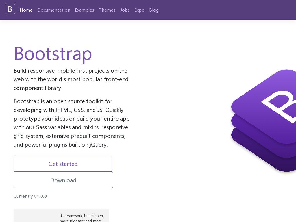 V bootstrap. Плагины Bootstrap. Модули бутстрап. Bootstrap для мобильной версии. Начало работы с Bootstrap 4.