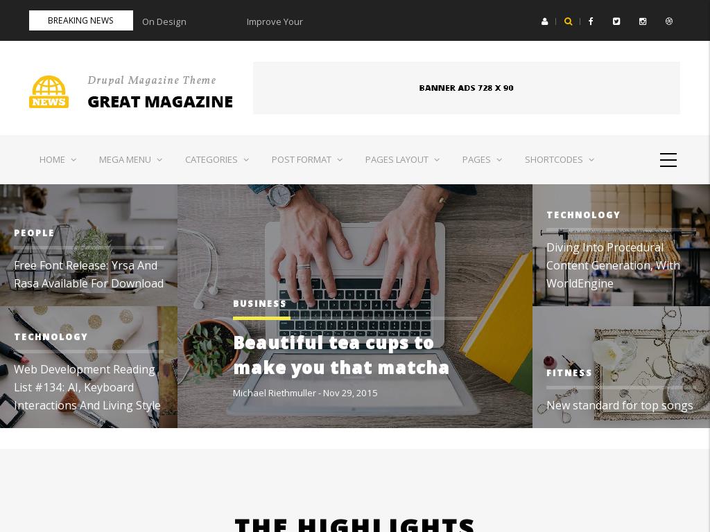 Great Magazine - Drupal - Блог
