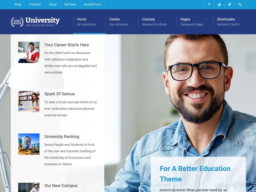 University - WordPress - Премиум
