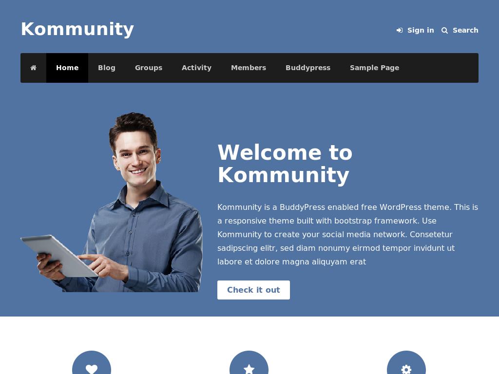 Kommunity - WordPress - Блог