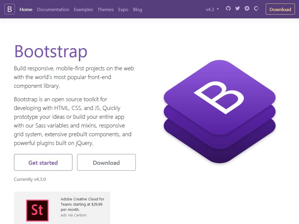 Обновление Bootstrap до v4.3.0, существенной новизной является использование адаптивного шрифта, так-же добавлены новые утилиты и классы, внесены исправления.