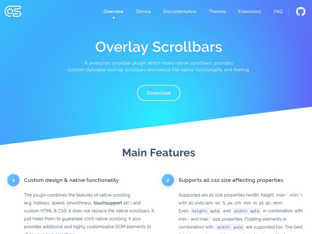 OverlayScrollbars - Дизайн