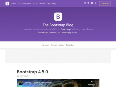 Bootstrap v4.5.0