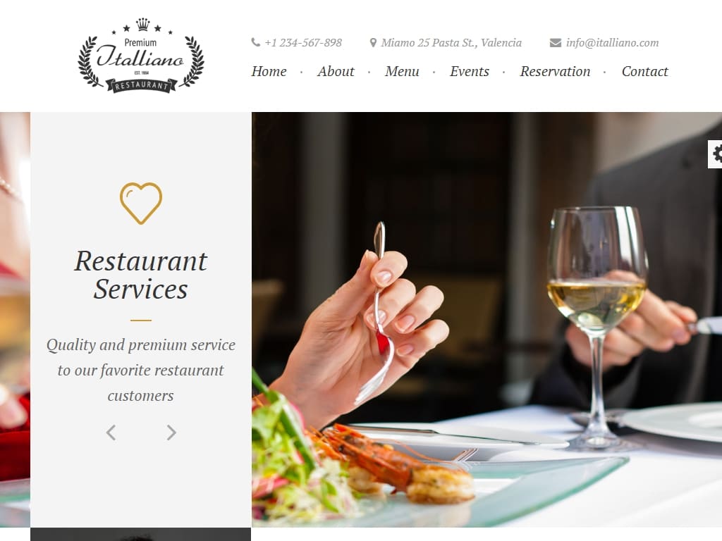 Чистый и легкий одностраничный полностью адаптивный HTML шаблон ресторана. Он подойдет для любого ресторана, ресторанчика премиум класса.