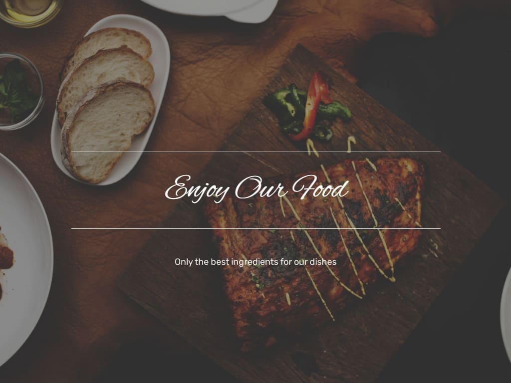 Шаблон HTML5 для одной страницы ресторана и еды, очень простой, минималистичный шаблон, идеально подходит для сайта ресторана, кафе или пиццы, отлично смотрится и понравится любителям минимализма.
