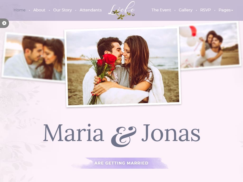 Полностью адаптивный одностраничный HTML шаблон, созданный для любого свадебного сайта, дизайн тонкий, с множеством красивых эффектов.