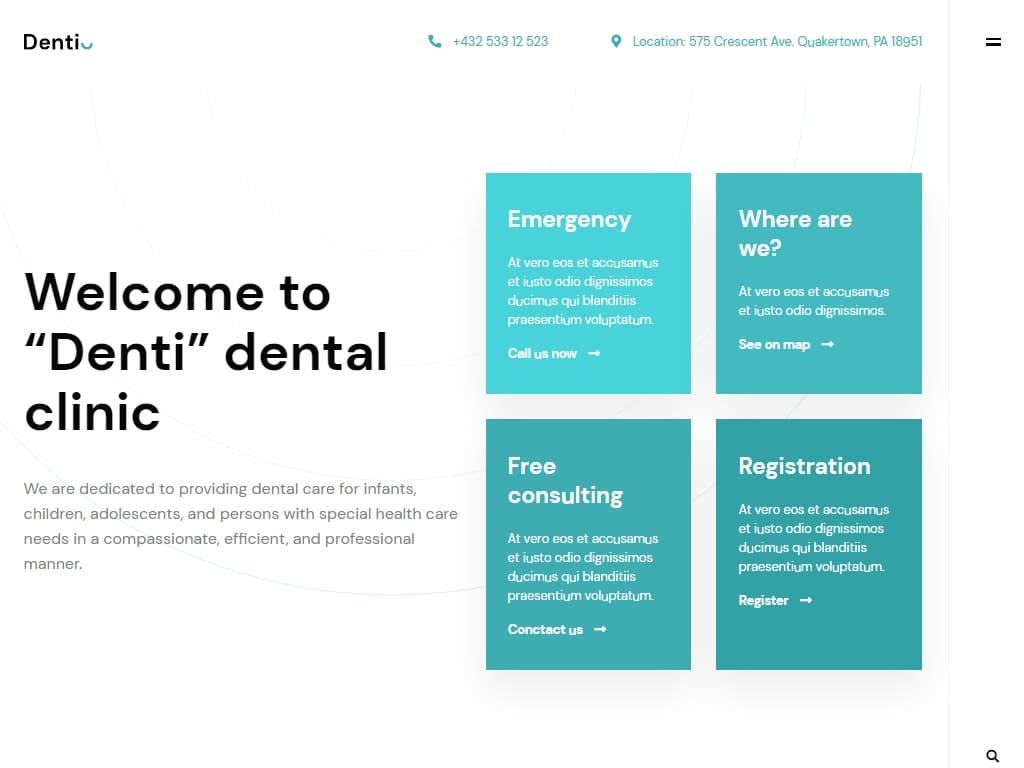 Полнофункциональный адаптивный HTML5 шаблон на для врачей, стоматологов и клиник, этой конструкцией легко пользоваться, также его можно использовать для любой деятельности.