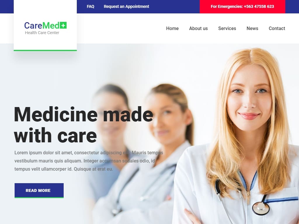 Бесплатный медицинский шаблон HTML5 предоставляет вам множество возможностей и функций для эффективного создания вашего медицинского веб-сайта.