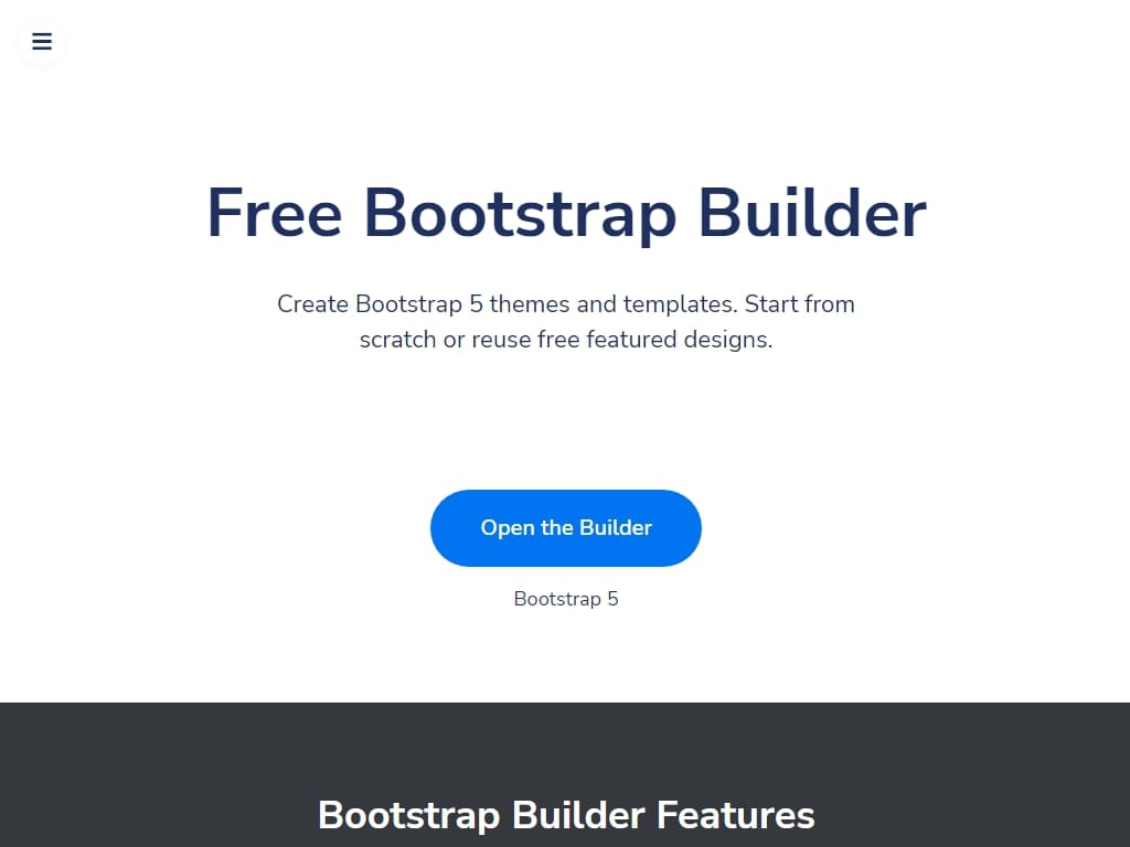 Создавайте компоненты дизайна самостоятельно и скачивайте получившийся результат совершенно бесплатно, поддерживается версия Bootstrap 5.