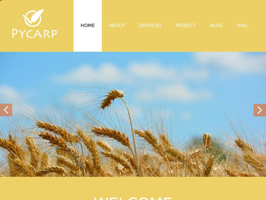 Адаптивный шаблон для сельскохозяйственного сайта блога, в наличии комплект необходимых страниц для добавления информации агроиндустрии.