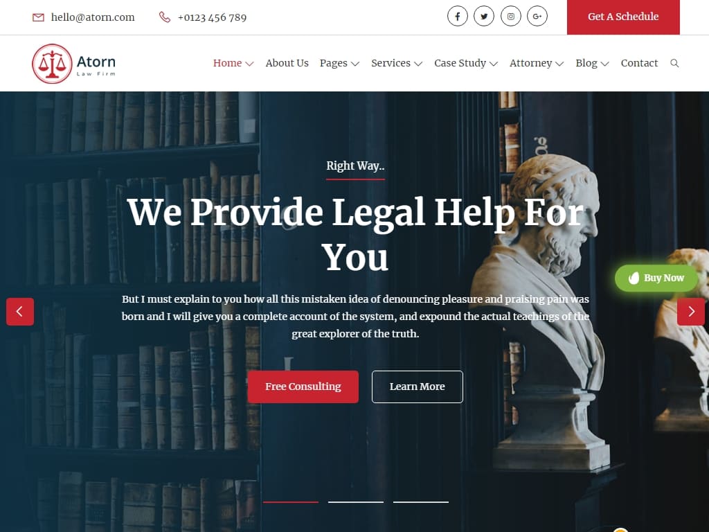 Шаблон для юридических агентств, юристов, адвокатов и юридических фирм, создан с помощью Bootstrap 5.x. В шаблон включена функция RTL, для использование сайта на арабском и иврите.