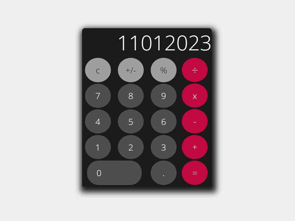 Веб калькулятор Apple & iPhone & iOS - Элементы