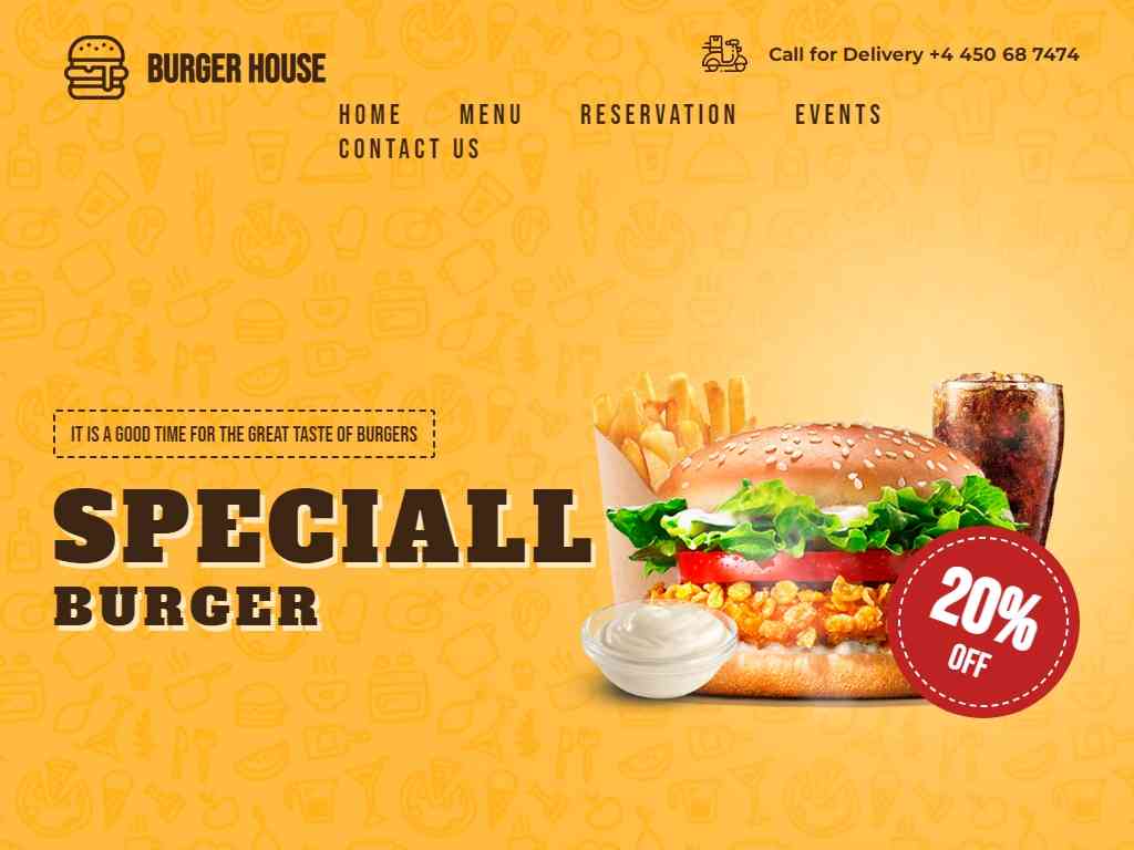 Burger House - Лендинг
