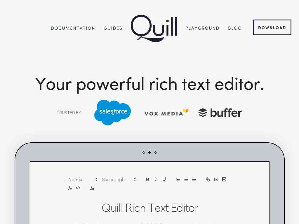 Quill - Редактор WYSIWYG - Улучшение