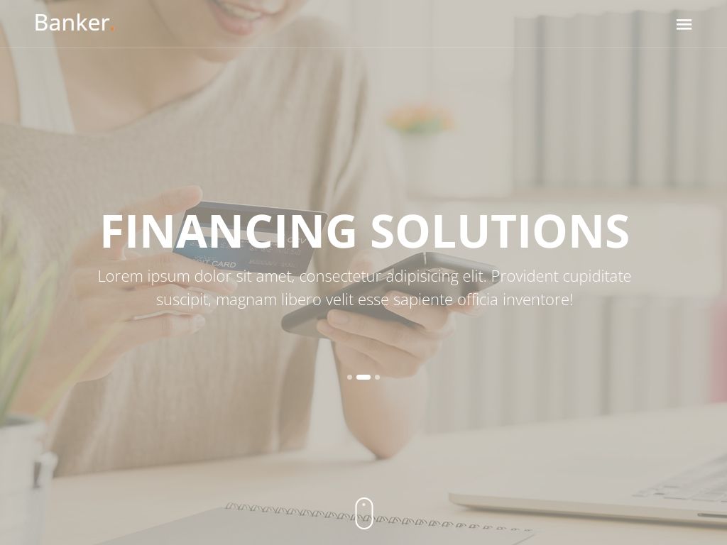 Бесплатный шаблон банковского сайта HTML & Bootstrap4, разработан с элегантным внешним видом и имеет полностью адаптивные макеты. Лучше всего подходит для финансовых компаний и корпоративных агентств.