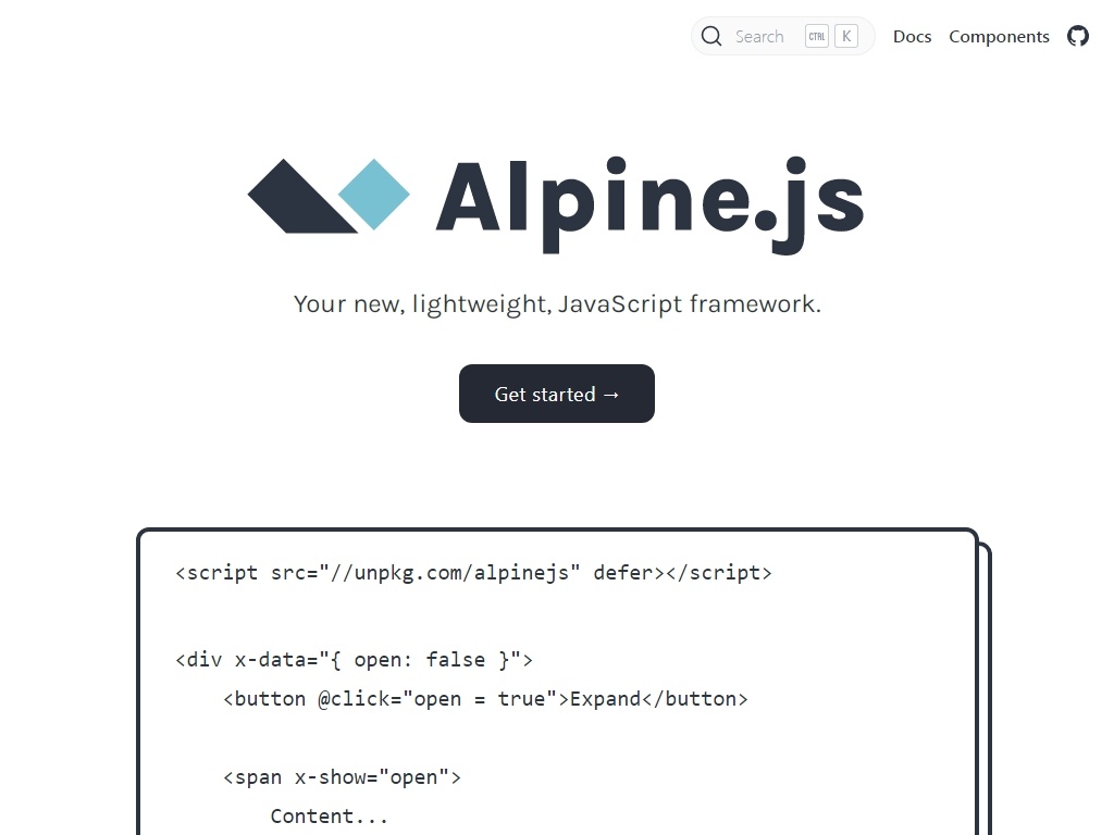 Alpine.js - Улучшение