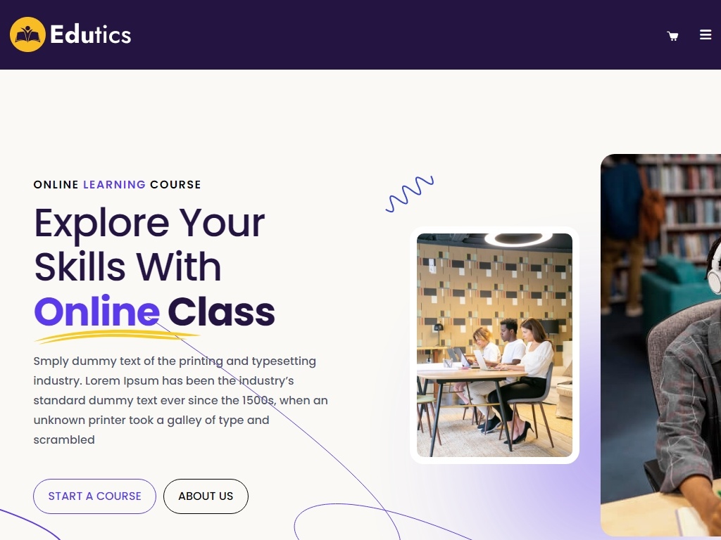 HTML шаблон Tailwind CSS, разработанный для школ, университетов и онлайн-образования. Это полноценная система управления обучением (LMS) для онлайн-бронирования курсов.